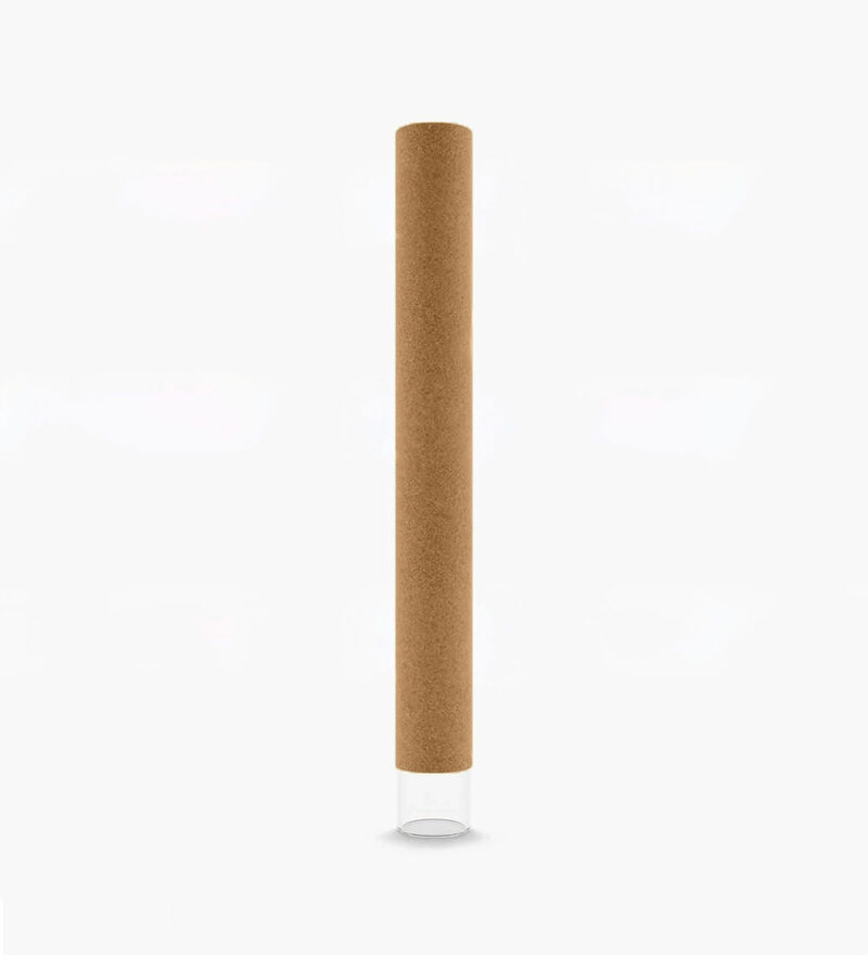 Hemp Brown Tubes Glass Tip - 25 Per Case