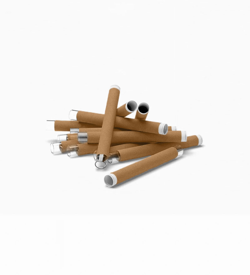 Hemp Brown Tubes Glass Tip - 25 Per Case - Image 3