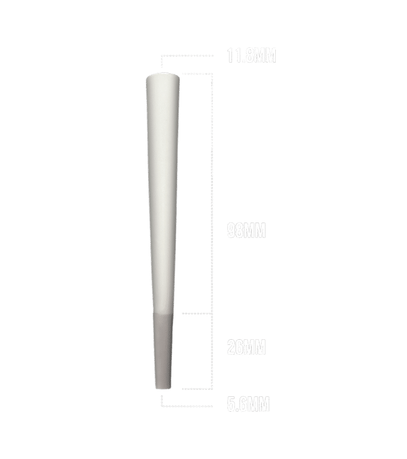 PRD 98mm Classic White Bulk Cones - Image 4