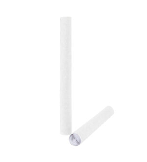 White Paper Tubes Spiral Tip - 25 Per Case